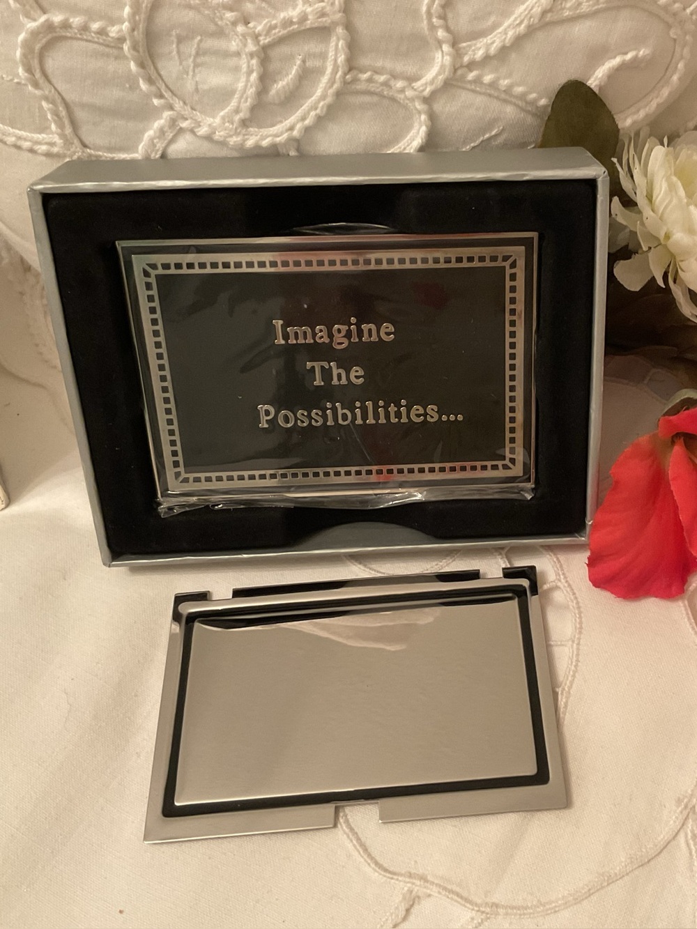 NEW WITH TAGS THINGS REMEMBERED ENGRAVE-ABLE  BUSINESS CARD HOLDER
